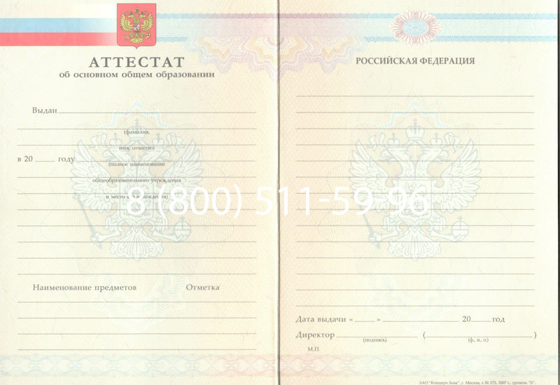 Купить Аттестат за 9 класс 2007-2010 годов в Рубцовске Купить Аттестат за 9 класс 2007-2010 годов в Рубцовске