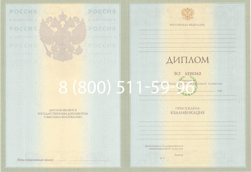 Купить Диплом специалиста 2003-2009 годов в Рубцовске